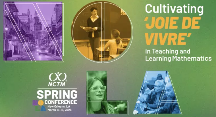 NCTM Spring Conference New Orleans Banner and Logo